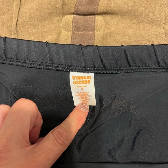 Black swim skirt - Picture 2 of 2